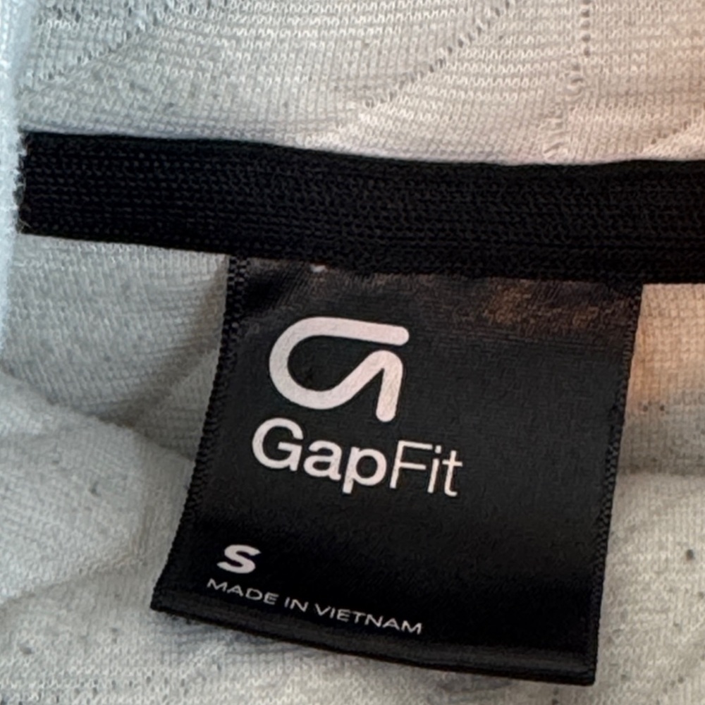 Gap Black and White Hoodie Cowl Neck Quilted Sweatshirt Small - Picture 5 of 10